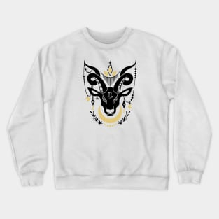 Black and Gold Zodiac Sign CAPRICORN Crewneck Sweatshirt